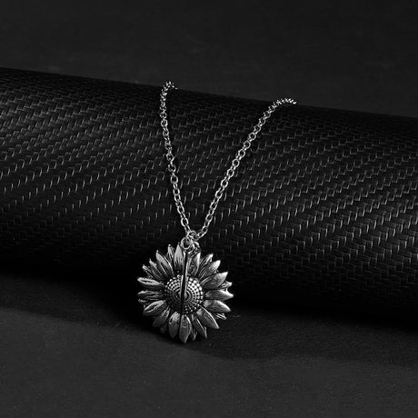 Trendy Sunflower Double-layer Engraved Pendant Necklaces - Lootquake