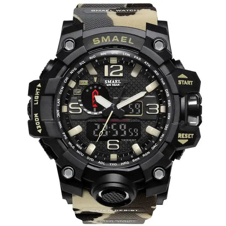 SMAEL Brand Men Sports Watches Dual Display - Lootquake