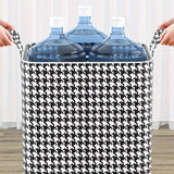 2pcs/5pcs Extra Large Capacity Stylish Houndstooth Storage Boxes - Durable, Space-Saving Closet Organizers with Handles for Easy Clothes, Blanket Storage and Organization at Home and Office