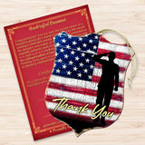 Adornos de madera con forma de escudo de agradecimiento - Decoración Internacional - 8187101