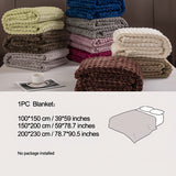1pc Blanket Flannel/thick Blanket/grey/khaki/royal Blue/white/dark Gray/burgundy/beige/dark Brown/Silvery Gray/taro Purple/green/bedroom/guest Room/living Room/student Dormitory /car/sofa/travel Cute Multifunctional Blanket
