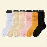 Lot de 3 paires de chaussettes mi-mollet classiques pour femme, grandes tailles, confortables et souples, pour un usage quotidien