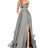 Solid Color Long Slimming And Shoulder Hollow Girlfriends Fashion Bridesmaid Party Dress - Lootquake