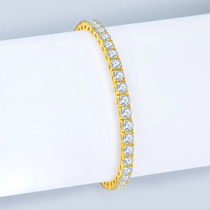 Unique Luxury Fashion Mosan Diamond S925 Silver Bracelet - Lootquake