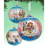 Nutcracker Fairytale Ball Glass Ornament Limited Edition by G. DeBrekht - Christmas Decor - 73854