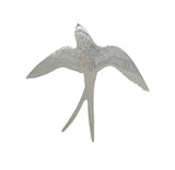 Ins Wind Silver Flying Bird  Swallow Metal Brooch - Lootquake