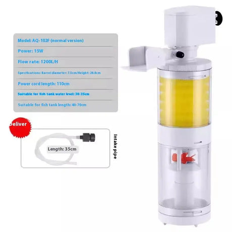 Fish Tank Built-in Filter Three-in-one Suction Wall-hung Urinal Fish Toilet - Lootquake