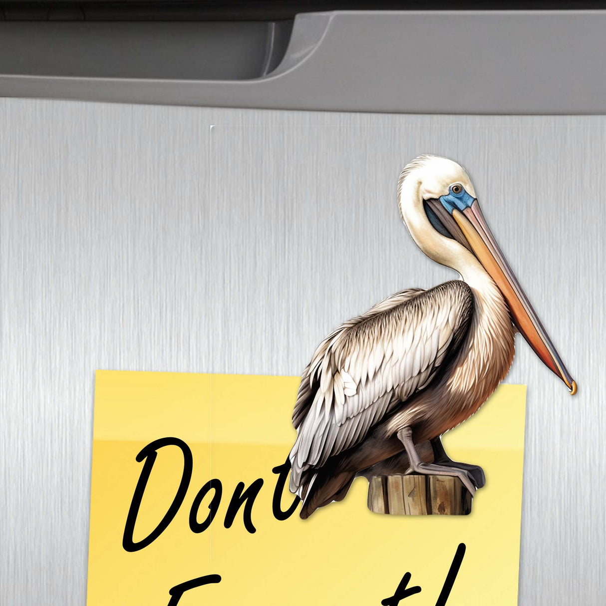 Pelicans Decorative Wooden Magnets Set of 6 by G. Debrekht - Coastal Decor - 8090014G-S6