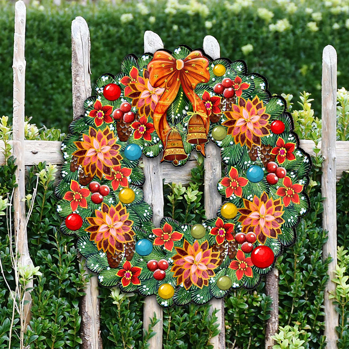Christmas Holiday Door Wreath by G. DeBrekht - Christmas Decor - 8185307H
