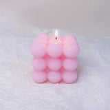 1pc Valentine'S Day Romance Themed Scented Candle - Single-Wick Soy Wax in Square Jar with Rosemary Fragrance, Smokeless Home Decor for Bedroom, Vanity, Photo Prop, Creative Gift for Friends, Family, Colleagues