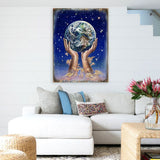 Weep of the World Fantasy Wooden Wall Art by Josephine Wall - Fantasy Decor - 852131-JW