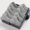 5/10/12 pares de calcetines tobilleros lisos para hombre, cómodos, transpirables, suaves y absorbentes del sudor, ideales para exteriores.