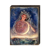 Moon Goddess Fantasy Wooden Wall Art by Josephine Wall - Fantasy Décor - 852119-JW