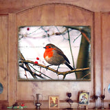 Arte de pared costero de madera con pájaro Amena de Nature Wonders - Decoración costera con vida marina - 95286B