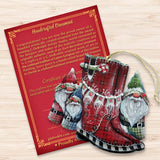 Hello Christmas Boots Wooden Ornaments by Jamie Mills-Price Christmas Decor - 8611062-1-MP