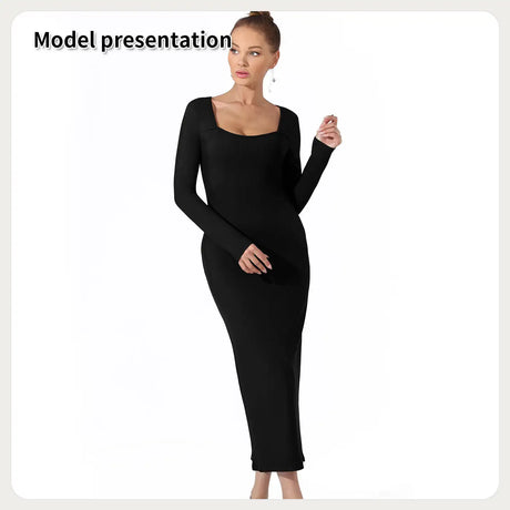 Women's Fashion Simple Solid Color Dress - Lootquake