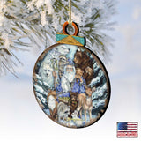 Gather in Peace Father Winter Animals Wooden Ornaments by J. Bergsma - Christmas Decor - 8591968-JB