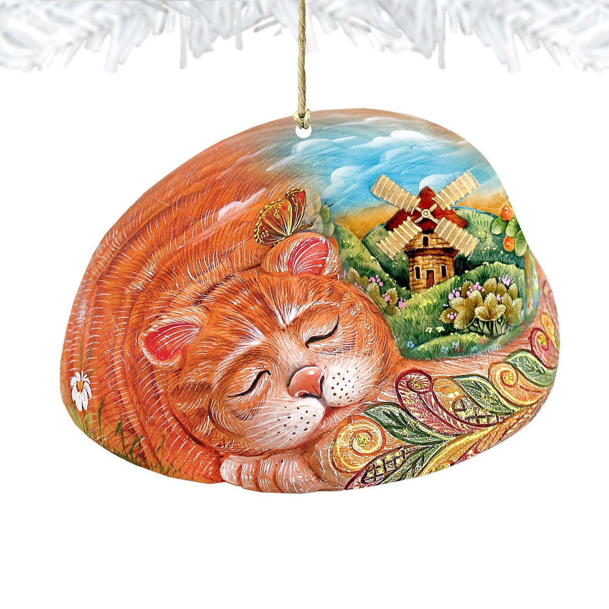 Kitten Wooden Ornaments Christmas by G. DeBrekht - Easter Spring Decor - 8185251