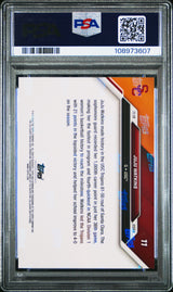 Tarjeta de baloncesto RC JuJu Watkins #11 Rookie de Topps Bowman U (clasificada en 2024) PSA 9 Mint