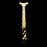 Stitching Geometric Plaid Gold Tie Men's Suit Clothing - Lootquake
