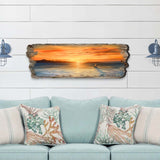 Ocean Sunset Wooden Wall Art by G. DeBrekht Coastal Decor - 8491106W