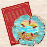 Adornos de madera con forma de dólar de arena de G. DeBrekht - Decoración navideña costera - 8198539