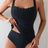 Women's Two-piece Casual Swimsuit P237 Black - Lootquake