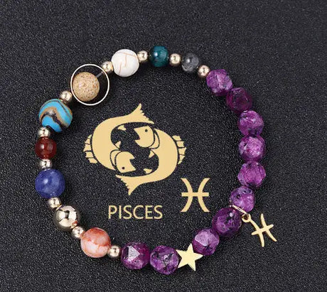 Natural Stone Hemp Stone Cut Surface Eight Planets Personalized Fashionable All-match - Lootquake