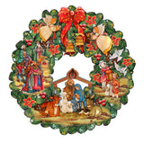 Nativity Holiday Door Wreath by G. DeBrekht - Nativity Holiday Decor - 8185314H