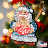 My First Christmas Wooden Ornaments by G. DeBrekht - Christmas Santa Snowman Decor - 8117810-MFC