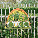 Decoración navideña para puerta con gnomo de San Patricio, de Susan Winget - Decoración celta - 8471110H-SW