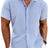 Men's Shirt Short Sleeve Casual Buckle - Lootquake
