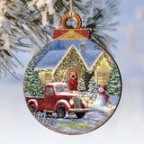 Christmas Light Lane Wooden Ornaments by Gelsinger - Christmas Santa Snowman Decor - 8021039-1926