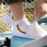 10/20/30 Pairs Mens Stripe Style Liner Socks - Ultra-Comfortable, Moisture-Wicking, Soft & Lightweight - Ideal for Outdoor Adventures & Casual Wear - Simple yet Stylish Design