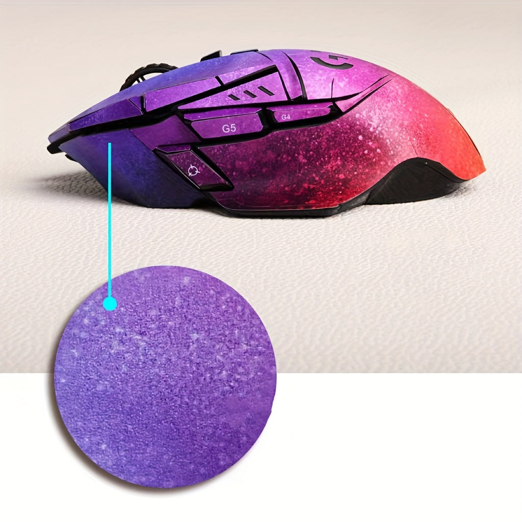 Pegatina protectora personalizable para ratón gaming G502: ajuste preciso, textura mate, no incluye batería