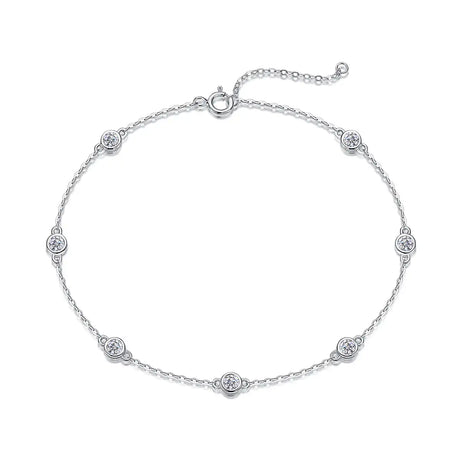 Smart Bubble Luxury Fashion Mossan Diamond S925 Silver Bracelet Comparable To Natural Diamonds - Lootquake