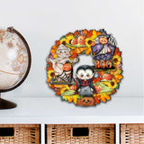 Corona de Halloween para puerta de G. DeBrekht - Decoración de Halloween para Acción de Gracias - 8185316H