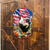 Morning in America Holiday Door Decor by D. Gelsinger - American Christmas Decor - 8467104H-DG