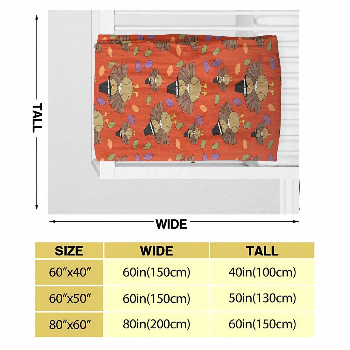 1pc Thanksgiving Turkey Print Flannel Blanket, Soft Warm Throw Blanket Nap Blanket For Couch Sofa Office Bed Camping Travel, Multi-purpose Gift Blanket For All Season