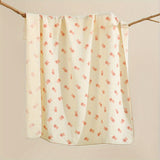 1pc Soft and Breathable Baby Muslin Swaddle Blanket for Boys and Girls - Cute Print Design - Perfect Newborn Baby Gift for Christmas