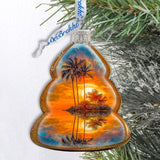 Nautical Christmas Ornaments - Sunset Keepsake Glass Ornaments by G. Debrekht - Christmas Decor - 777412