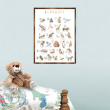 Animal Alphabet Art - Wooden Educational Art - Wall Decor - Homeschool Decor - Classroom Decor - Playroom Decor - Nursery Wall Art - Art For Kids - 310211