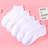 5/10/12 pares de calcetines tobilleros lisos para hombre, cómodos, transpirables, suaves y absorbentes del sudor, ideales para exteriores.