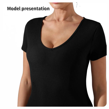 Women's Fashion Simple Solid Color Bodysuit - Lootquake
