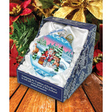 Adorno de cristal con forma de bola de Vigilante del Bosque, edición limitada, de G. DeBrekht - Decoración navideña de Papá Noel y muñeco de nieve - 73849