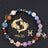 Twelve Constellation Constellation Bracelet Natural Stone Cut Color - Lootquake
