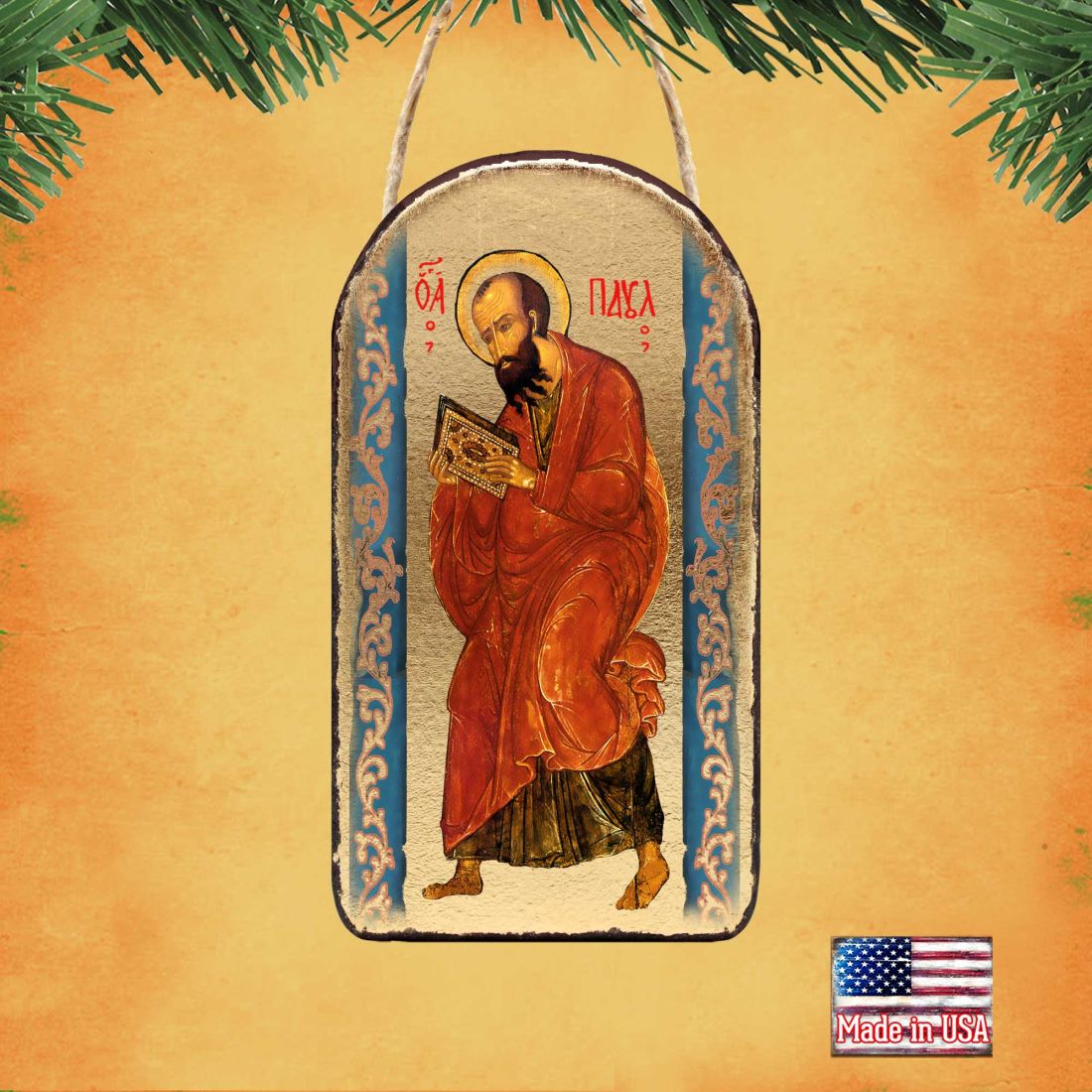 Saint Paul Religious Christian Sacred Icon Ornament - Inspirational Icon Decor - 87035