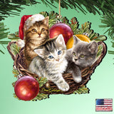 Christmas Kittens Wooden Ornaments by Gelsinger - Christmas Decor - 8161027-1-1607