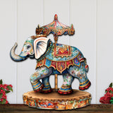 Carousel Elephant Holiday Door Decor  by G. Debrekht - Christmas Decor - 8611029-2H