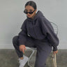 New Style Autumn And Winter Women's New Casual Hoodie Coat Sports Suit - Lootquake
